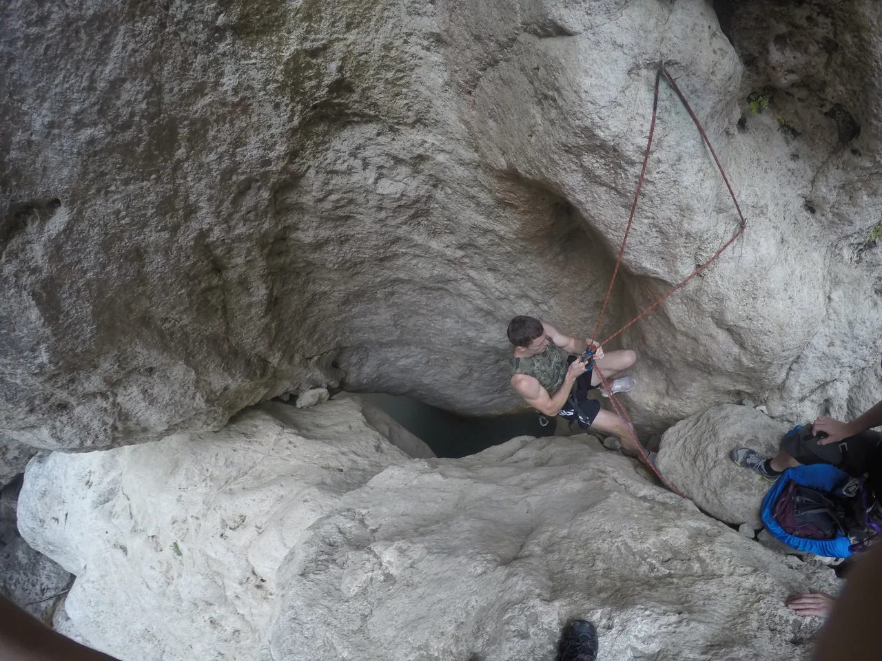 Climbers among large boulders; Erendiz image archive.
