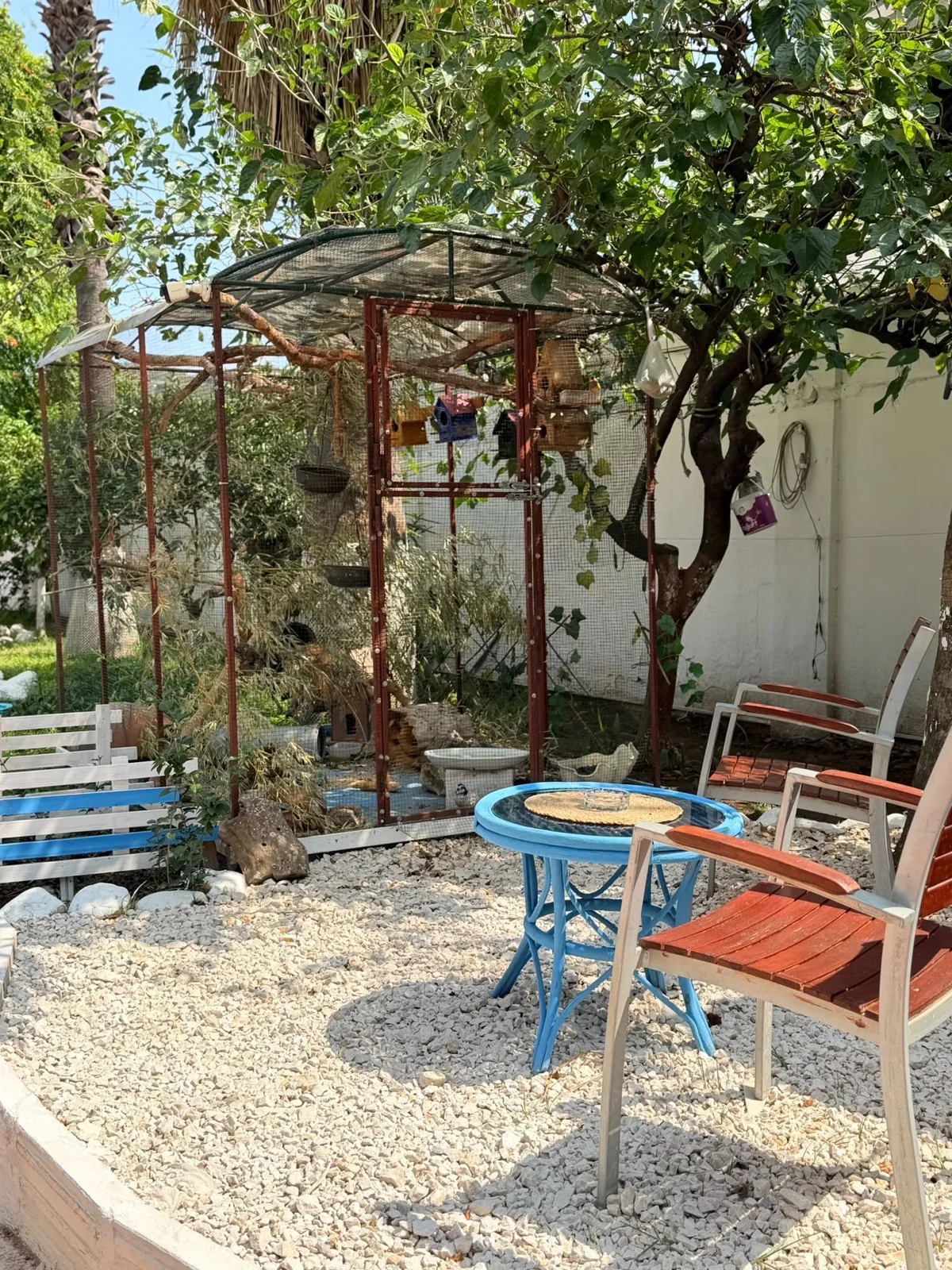 Quiet seating area in the Erendiz garden
